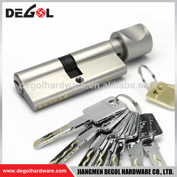 Hot sale brass euro profile high security thumb turn knob lock cylinder