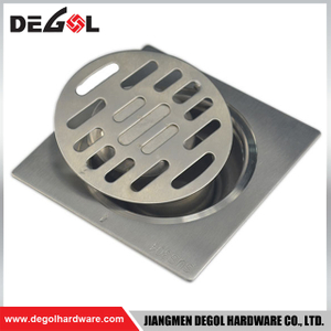 Door Handle With Feet Shower Square Bathroom Floor Drain Cover Aluminum