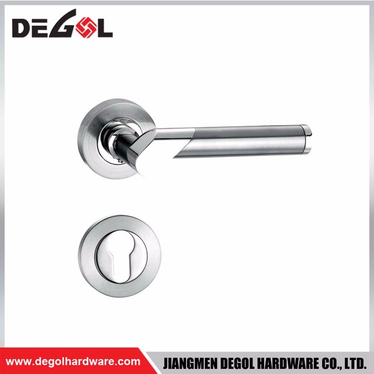 Manija de puerta con palanca de aleaci&oacute;n de zinc con clip en rosa