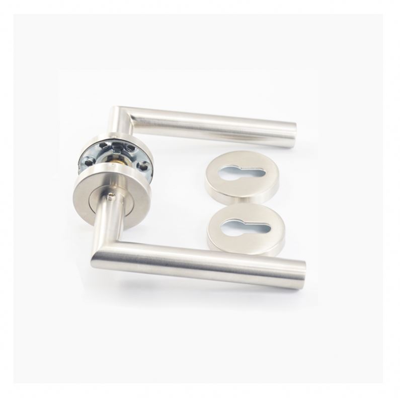 stainless steel tube lever curved shape interior unusual door handles