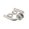Stainless steel entrance and interior door handle for entry door