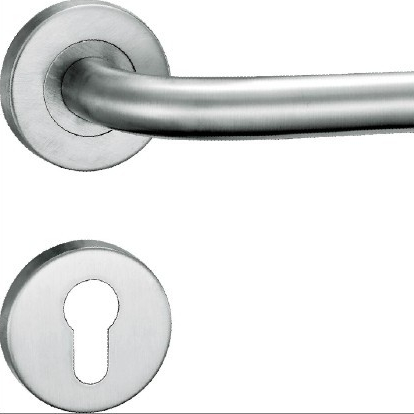 Beautiful European style stainless steel ss door handle lock escutcheons