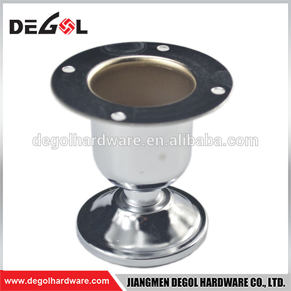 Pata de mueble de hierro y acero inoxidable pulido 