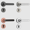 Fingerprint Electric Handle Lock Smart Home Door Lock Biometric Fingerprint Lock