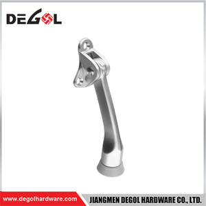 DS1201 4 inch One-Touch Door Stopper Zinc Cast satin chrome Door Stops