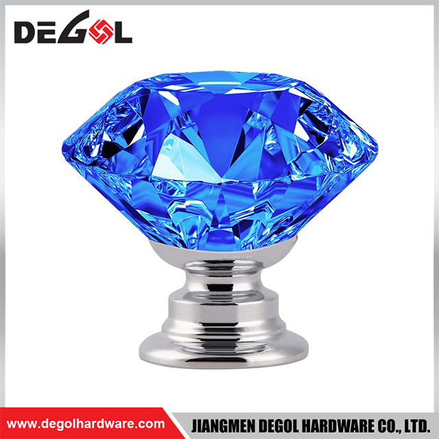 CK001 Crystal Glass Door Knobs Diamond Drawer Cabinet Furniture Handle Knob Kitchen