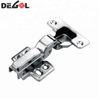 Top quality iron fix on hydraulic soft closing half overlay furniture 90-degree cabinet hinge