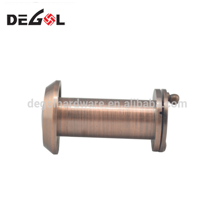 Good quality low price wood door adjustable brass door viewer with cover