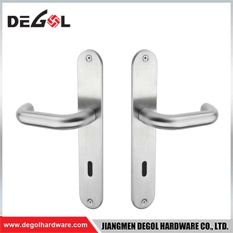 Latest Design Unique Design Zinc Alloy Door Handle On Privacy Plate From China