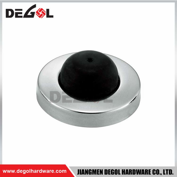 Different types fancy stainless steel heavy duty rubber gate door stop wall mount glass shower door stopper