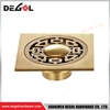 XG-440T2 COPPER PLATING Brass 4.0 MM Thickness Floor Drain for Bathroom Kitchen