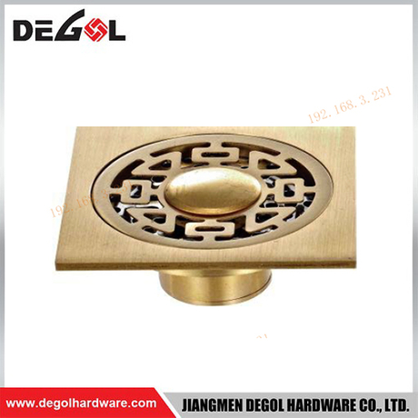XG-440T2 COPPER PLATING Brass 4.0 MM Thickness Floor Drain for Bathroom Kitchen