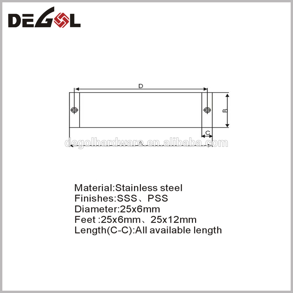 mango de gabinete con forma de escritorio