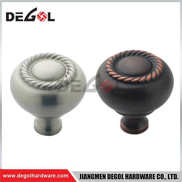 Top quality fancy cheap zinc alloy single hole furniture cabinet drawer knobs