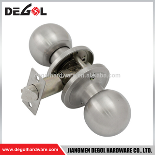 Popular Stainless Steel double action round knob tubular cylinder lock