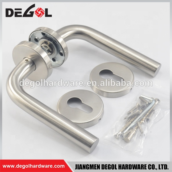 stainless steel entrance and interior door handle for wooden door
