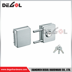 floor mounted glass door lock