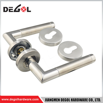 Double Sided Tube Lever Interior Door Handle