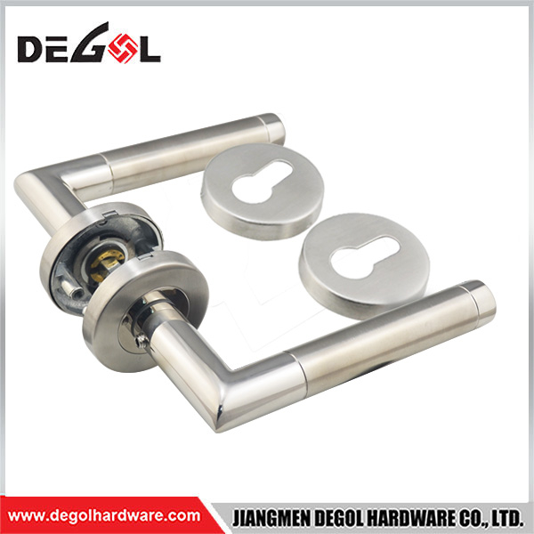 Supplier Double Sided Stainless Steel Gold Color Door Handle