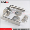 Chinese wholesale stainless steel double sided tube lever european interior door handle