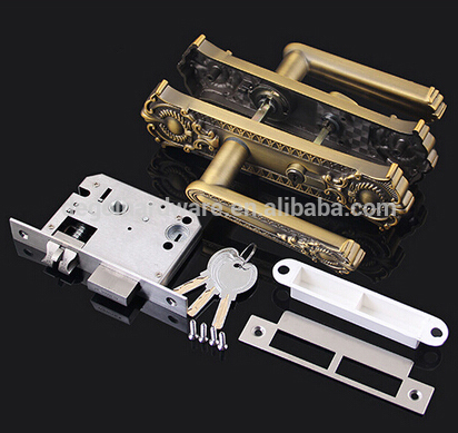 Luxurious High Quality Zinc Alloy Panel Handle Door Lock
