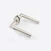 Wholesale double sided stainless steel right angle tube door lever with round rose
