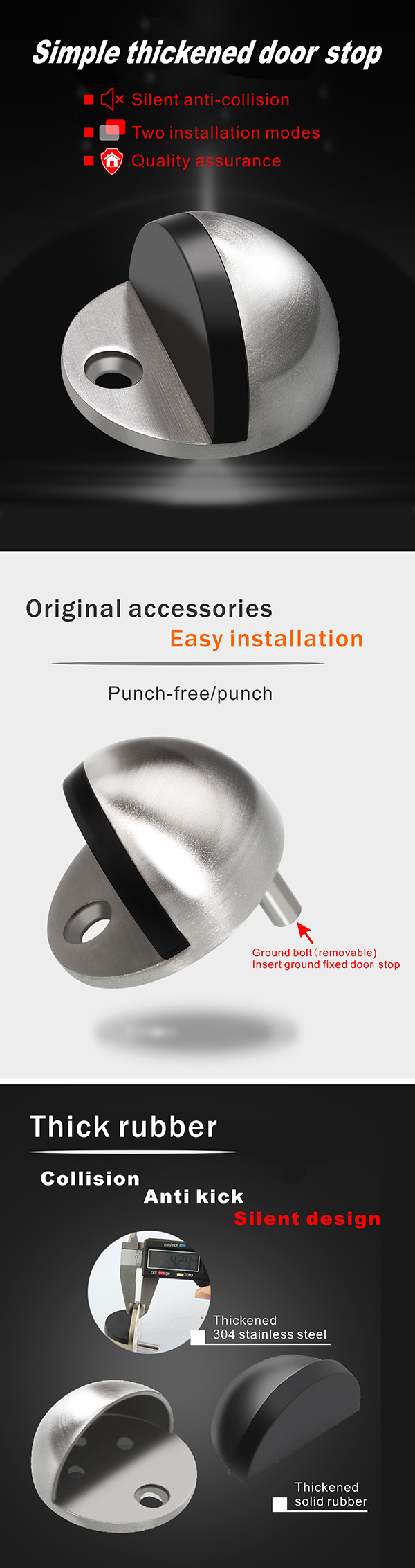 Glass Door Rubber Door Stop Stops Floor Mount Sliding Stopper Buy