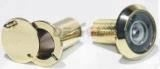 Wide Angle Brass Door Viewer
