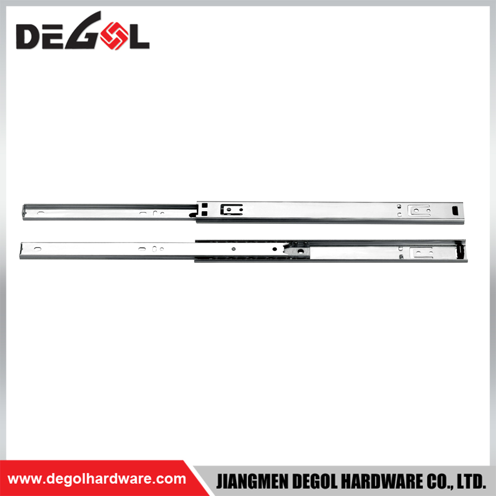 DR101 Metal Box Drawer Slides with Plastic Wheel And Dowels