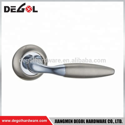 Hot sale zinc alloy interior room luxury solid lever chrome square door handles