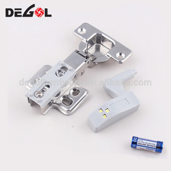 High quality hydraulic soft close cabinet insert hinge with LED light..