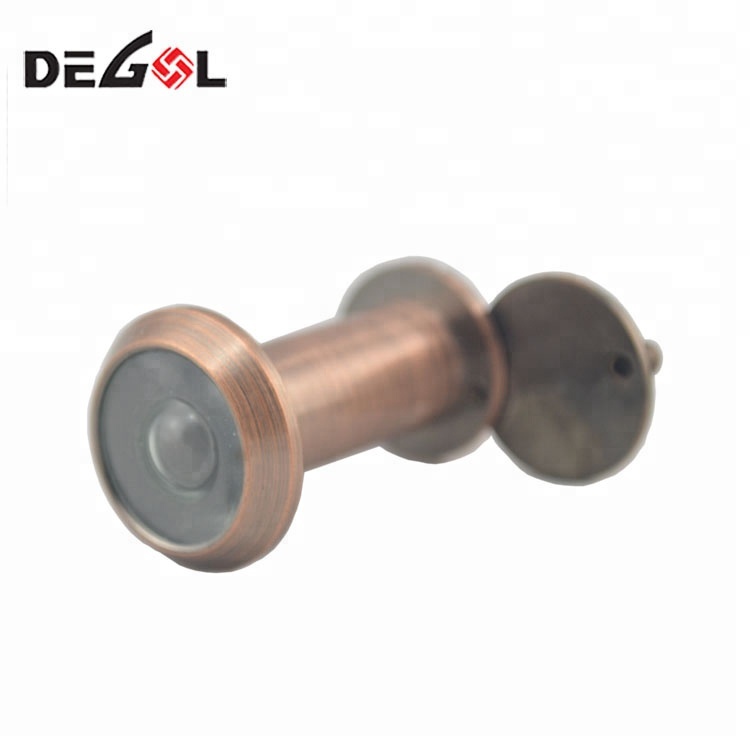High Quality 290 degree peephole wide angle door brass viewer