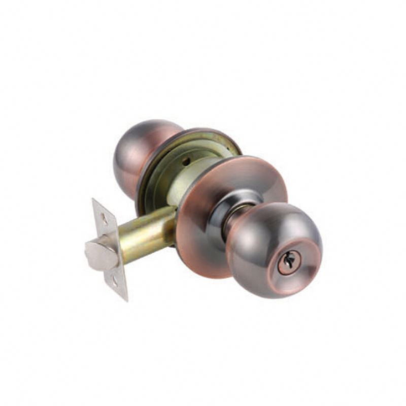 Bangladesh style Stainless steel cylindrical lock double sided hotel room door lock