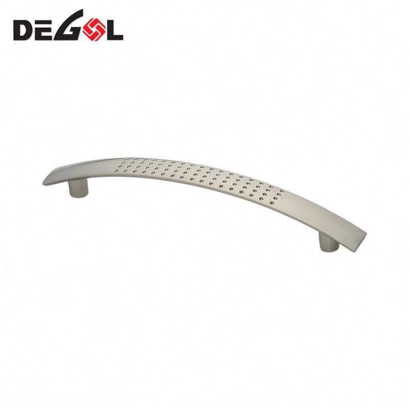 Chrome Zinc Alloy Kitchen Cabinet 128Mm Door Big Handle Pull With Shiny Crystal Diamonds 3 Size Easily Fit