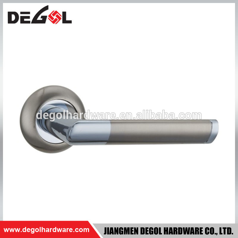 China wholesale contemporary modern style residential room lever door zinc handle