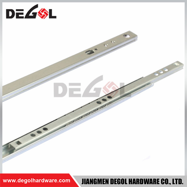 Push open ball bearing telescopic channel drawer slide