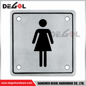 Sign Plate Type Rust-proof Plate for Washroom Door Toilet 304SS Stainless Sign Plate