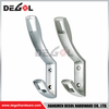 Decorative clothes and coat hook brushed metal hooks and hangers