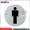 SP1014 Custom Stainless Steel Metal Pull Sign Round Plate
