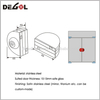 Metal glass door locking hardware tempered sliding glass door lock