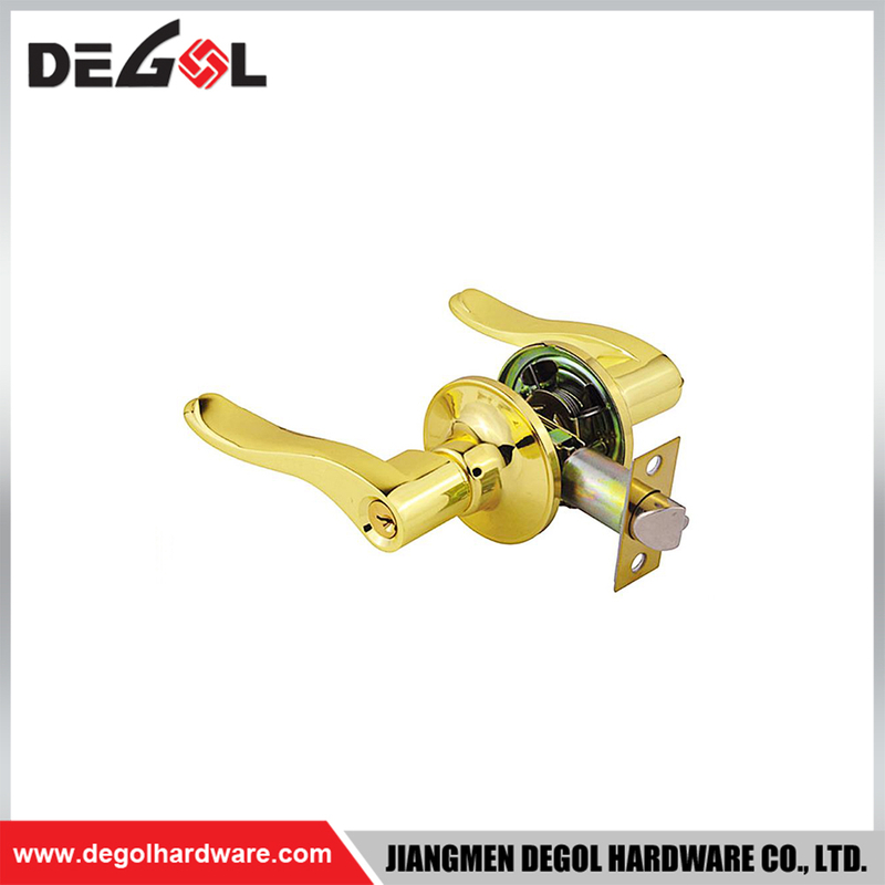 American style fancy decorated double handle round knob door lock