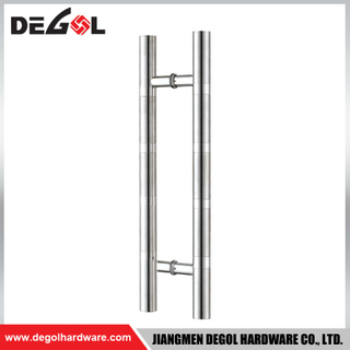 DP1008 modern stainless steel H shape sliding interior cheap pull handle glass door