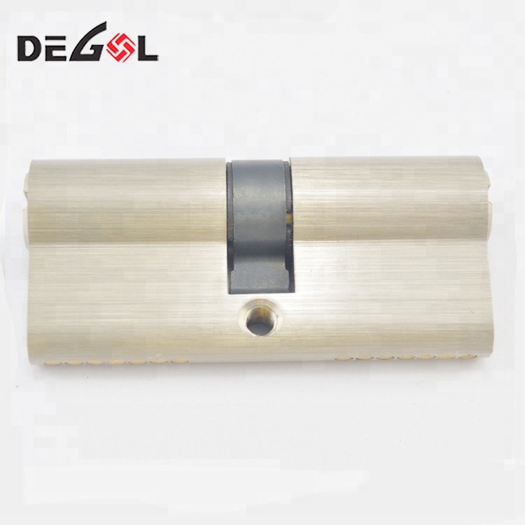 Brass Euro Profile Double Open Cylinder Door Lock 