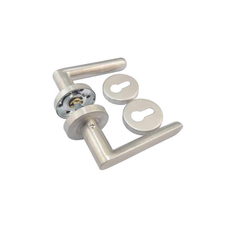 Manufacturers in china stainless steel tube lever commercial door handles interior lever passage