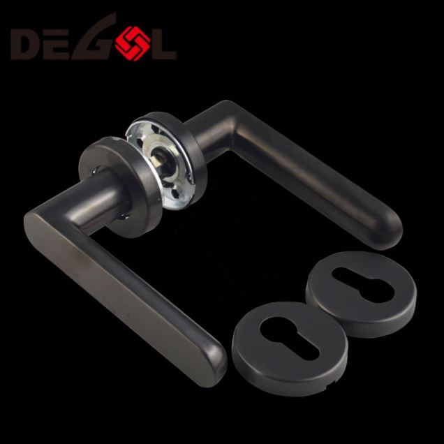 Wholesale stainless steel fancy tube residential interior room door handles indoor stainless