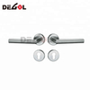 China wholesale stainless steel solid lever residential indoor door handles square lock rosette