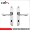 Top quality stainless steel lever door handle on rectangular plate