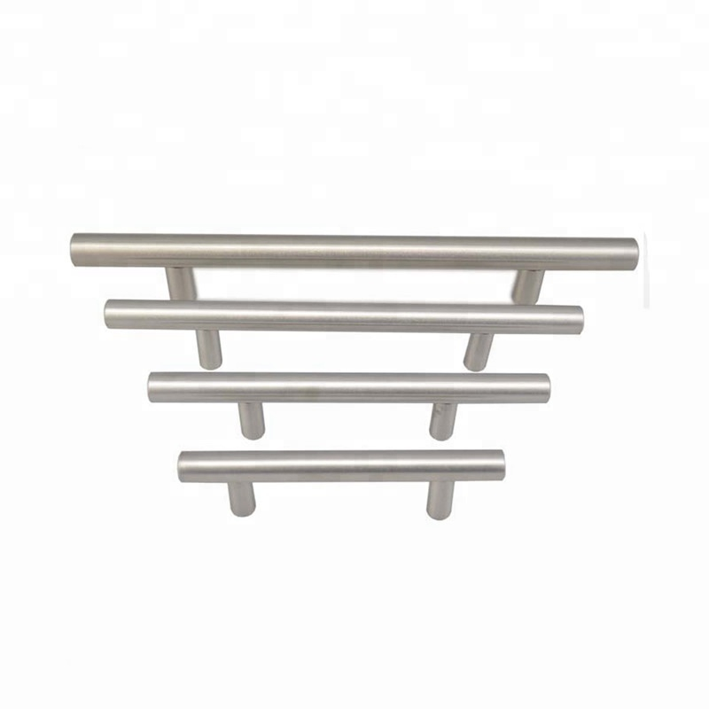 Stainless steel kitchen cabinet wardrobe T bar pull handles plastic cabinet handles wardrobe handles