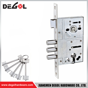 Best selling good quality italian stainless steel Three Latch Mortise Lock