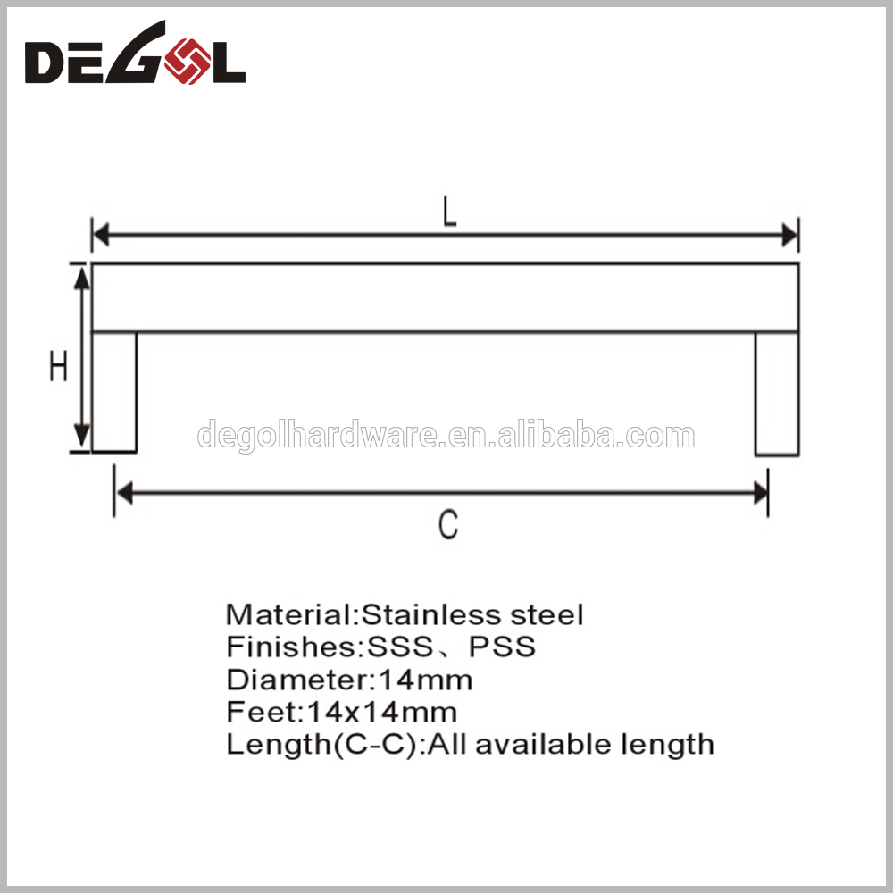 Perilla cuadrada Manija del gabinete maneja tirador de lat&oacute;n